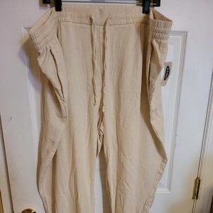 Old Navy linen pants 2xl Tall NWT